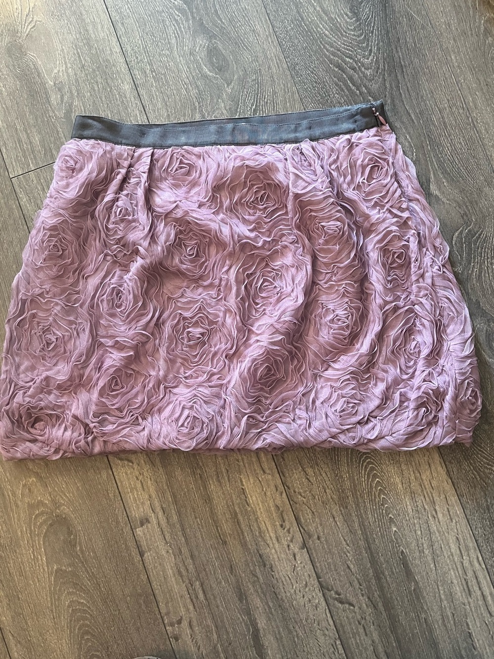 J. Crew Lilac Rosette Mini Skirt